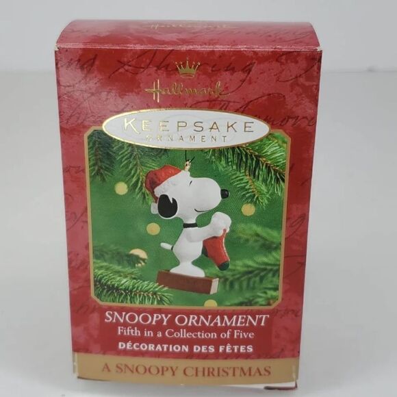 Vintage peanuts Snoopy Hallmark Keepsake OrnamentSnoopy Christmas Peanuts NIB - Picture 4 of 7
